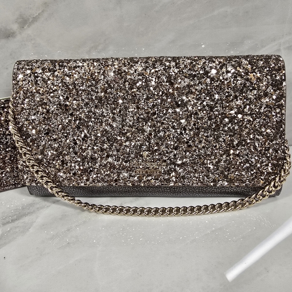 Kate Spade Sparkle Evening Clutch And Card Holder - Picture 3 of 11